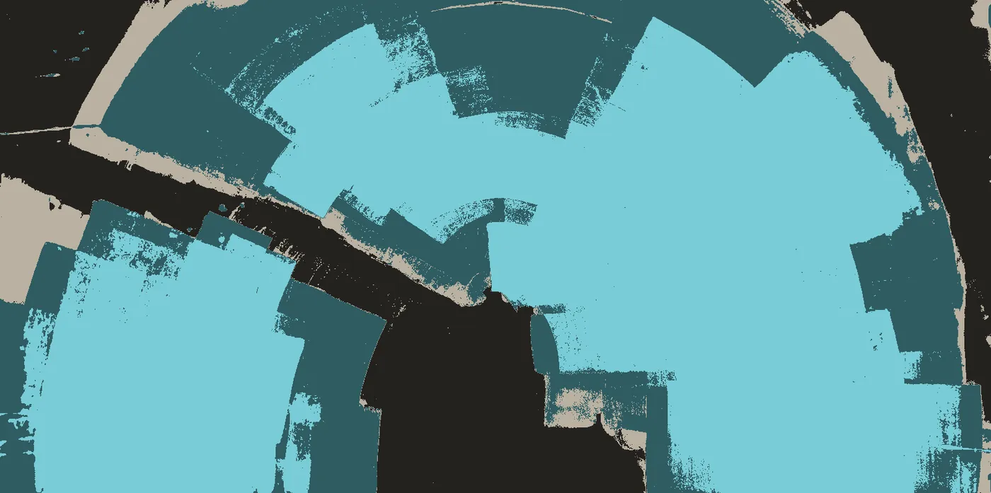 T_345: every pixel as the measuring code classes it