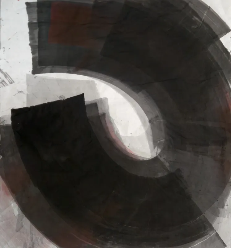 T_376, sumi ink on paper by Peter Yuill